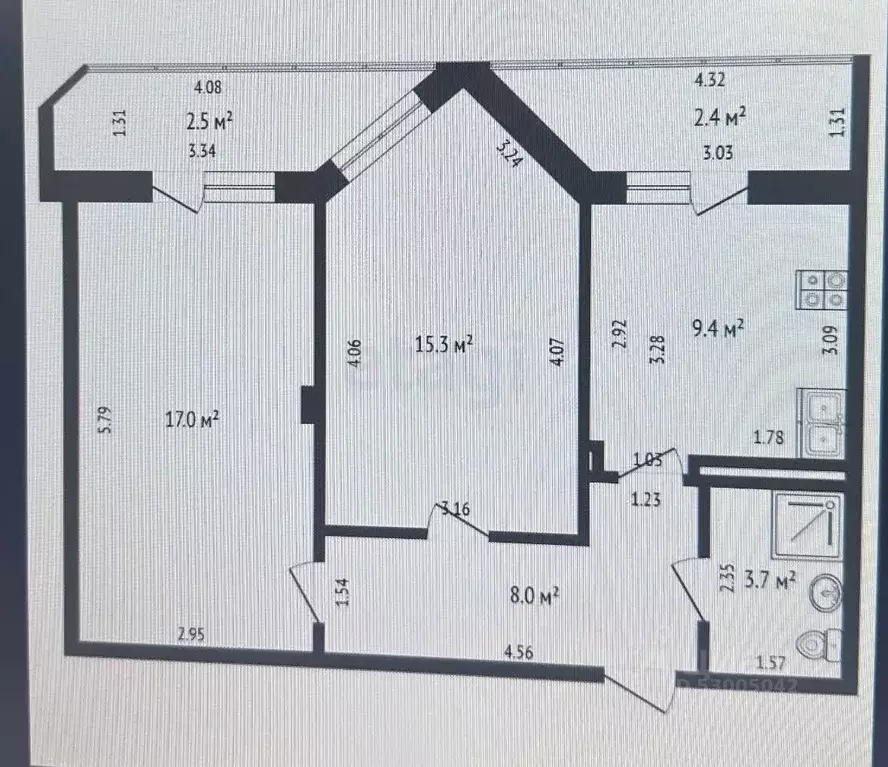 2-к кв. Забайкальский край, Чита ул. Курнатовского, 70 (54.7 м) - Фото 2