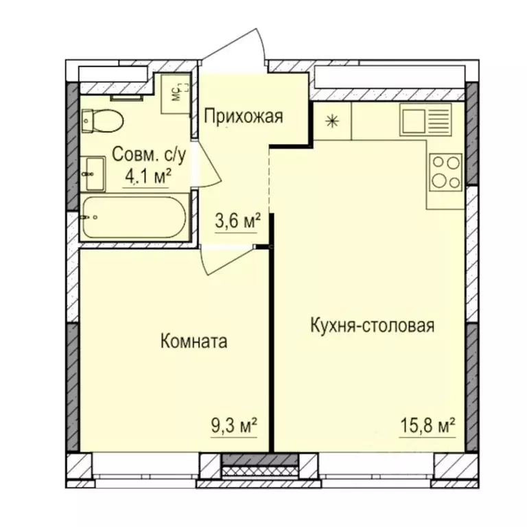 1-к кв. Удмуртия, Ижевск Буммаш жилрайон, Покровский жилой комплекс ... - Фото 1