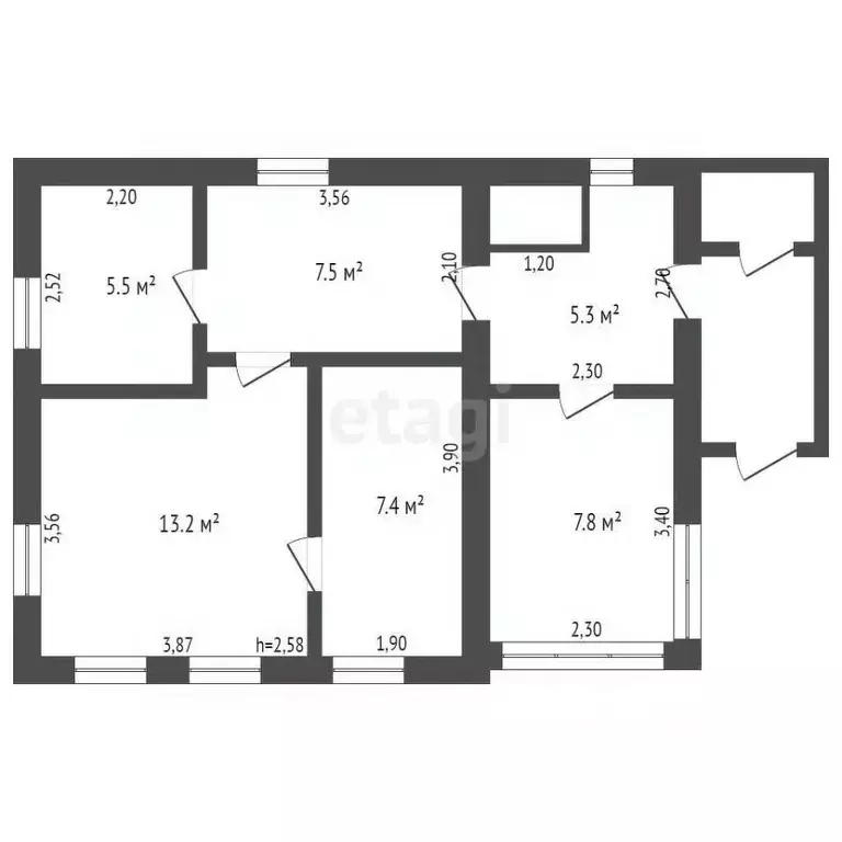 Дом в Кемеровская область, Кемерово ул. Обнорского (49 м) - Фото 1