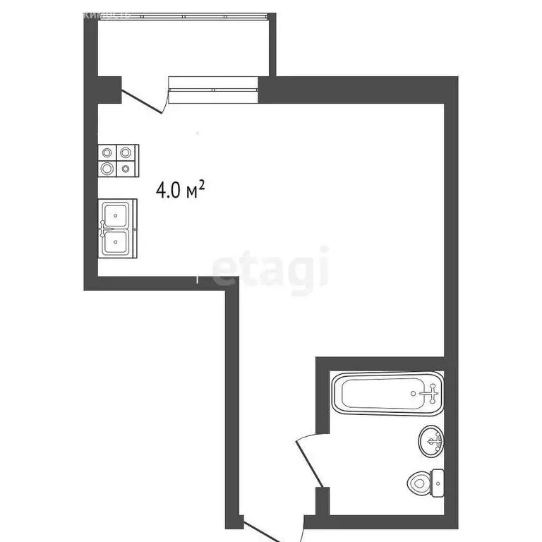 Квартира-студия: Пересыпь, Лиманная улица, 2/3 (12 м) - Фото 0