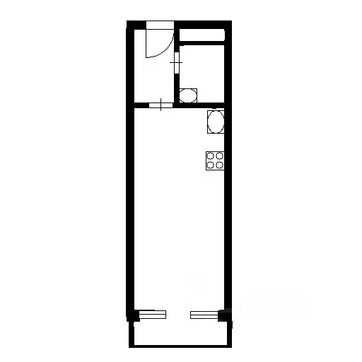 1-к кв. Новосибирская область, Новосибирск ул. Фадеева, 66/2 (25.0 м) - Фото 1