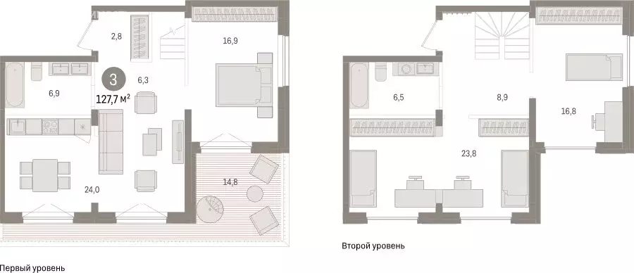 3-комнатная квартира: Новосибирск, улица Аэропорт (127.69 м) - Фото 1