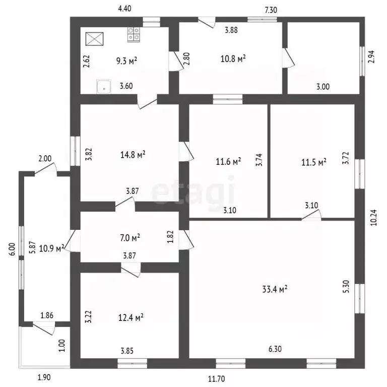 Дом в Мордовия, с. Лямбирь ул. Большевистская, 15 (100 м) - Фото 2