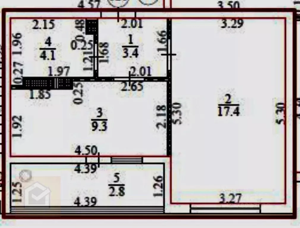 1-к кв. Крым, Евпатория ул. Чапаева, 28 (37.0 м) - Фото 2