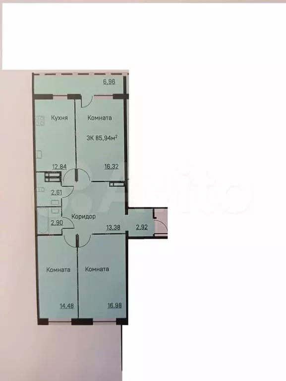 3-к. квартира, 80 м, 17/17 эт. - Фото 0