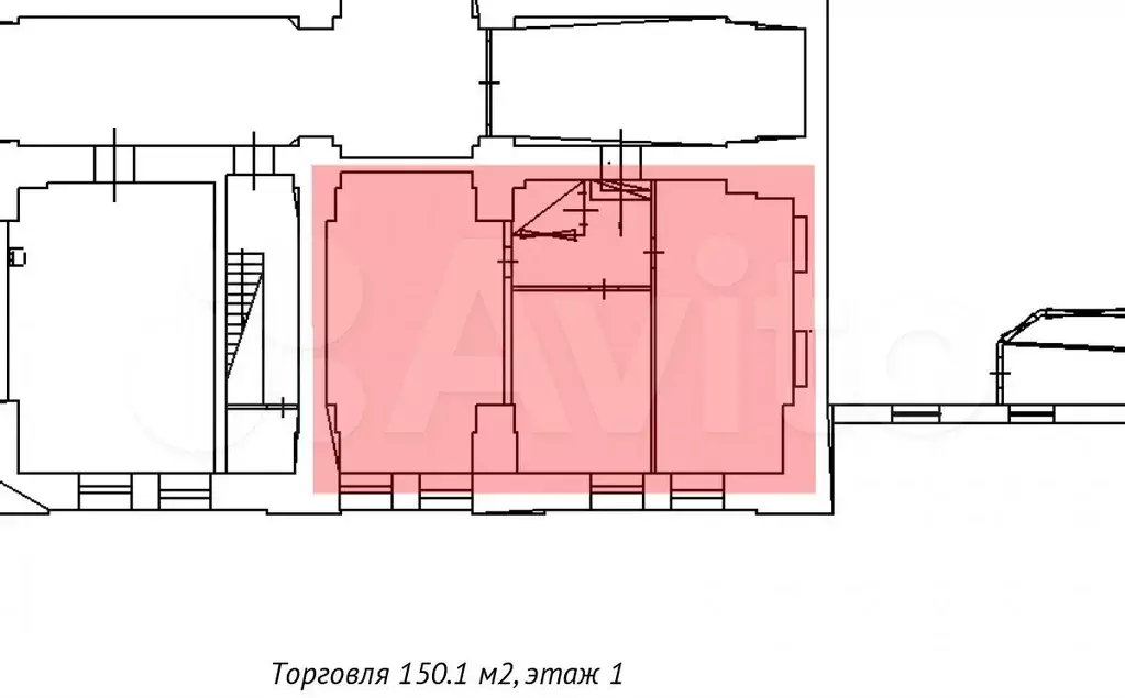 1й этаж Шоурум/Торговая площадь/офис, 149 м - Фото 0