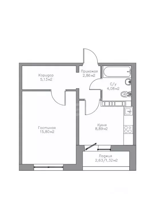 1-к кв. Оренбургская область, Оренбург ул. Березка, 21 (38.08 м) - Фото 2