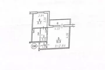 1-к кв. Омская область, Омск ул. Дмитриева, 1/1 (36.1 м) - Фото 1