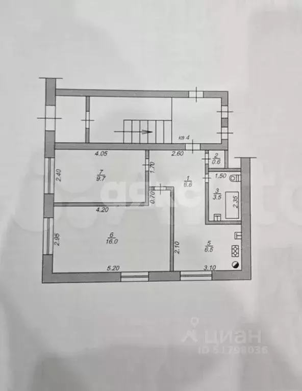 2-к кв. Краснодарский край, Кореновск ул. Фрунзе, 102А (43.9 м) - Фото 2