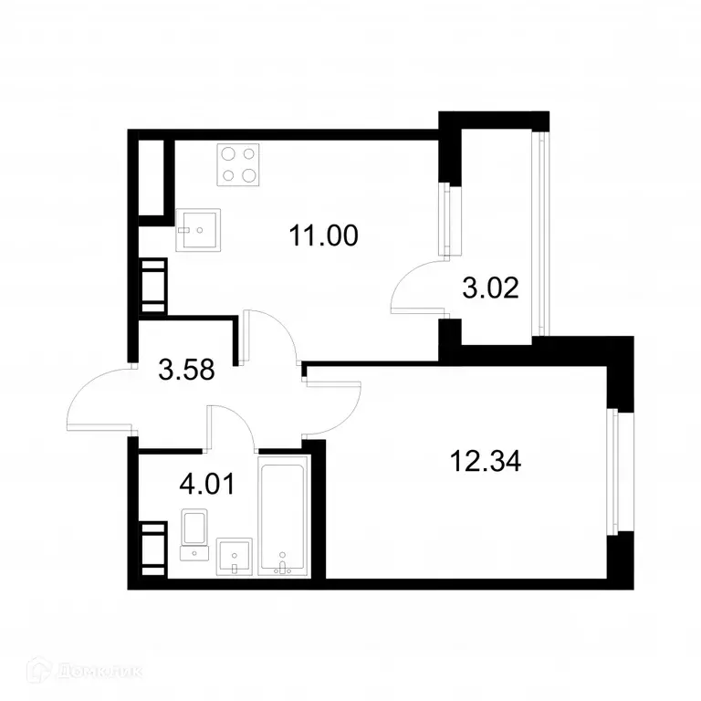 Продаётся 1-к квартира, 32.4 м - Фото 0