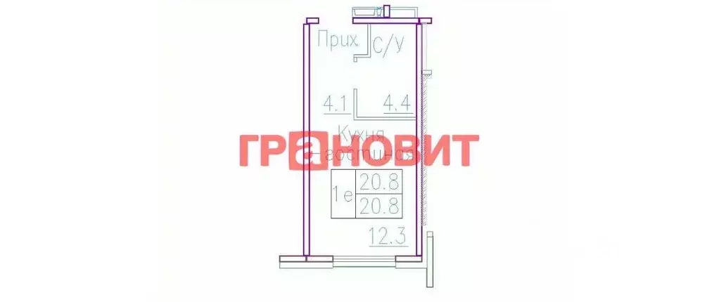 1-к кв. Новосибирская область, Новосибирский район, Мичуринский ... - Фото 1