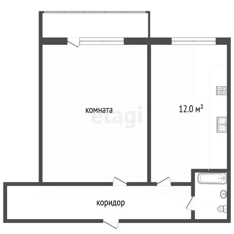 1-к кв. Ярославская область, Ярославль ул. Батова, 14 (39.0 м) - Фото 1