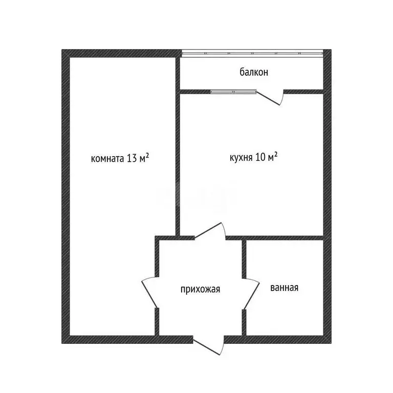 1-комнатная квартира: посёлок Берёзовый, улица Ивана Кулибина, 2 (29 ... - Фото 1