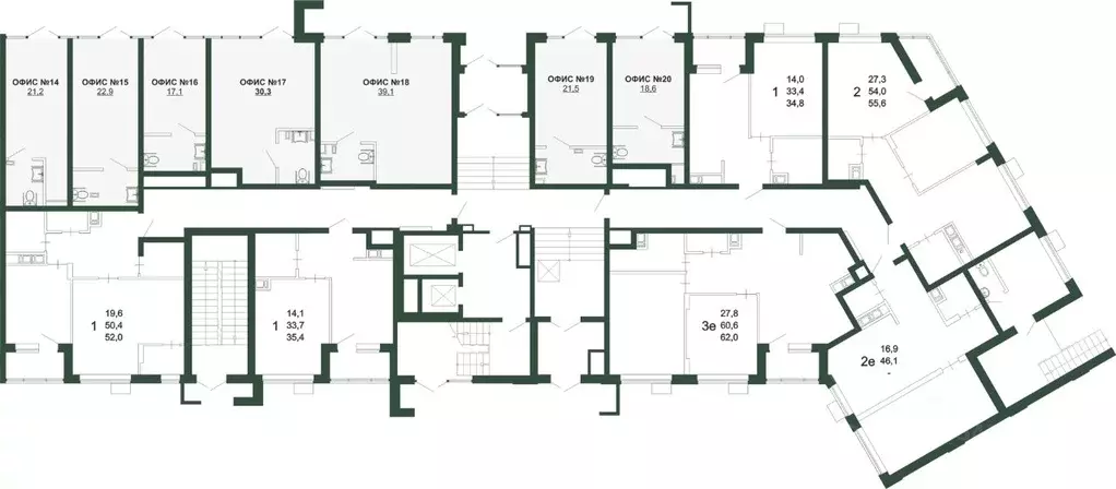 1-к кв. Воронежская область, Воронеж бул. Содружества, 6 (46.1 м) - Фото 2