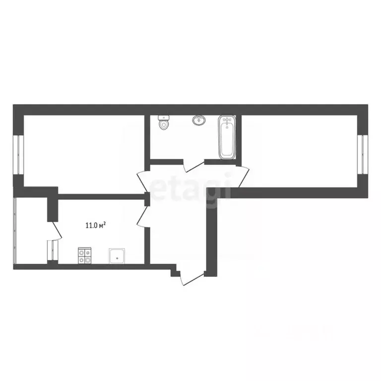 2-к кв. Свердловская область, Екатеринбург ул. Вильгельма де Геннина, ... - Фото 2