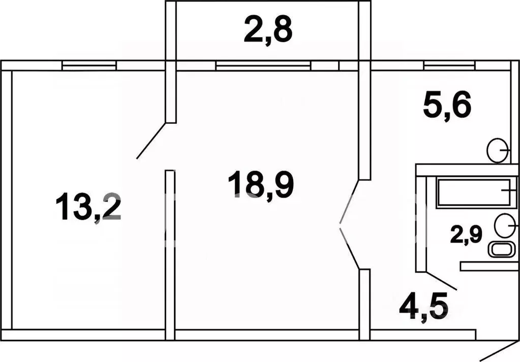 2-к кв. Самарская область, Самара Аэродромная ул., 110 (45.6 м) - Фото 1