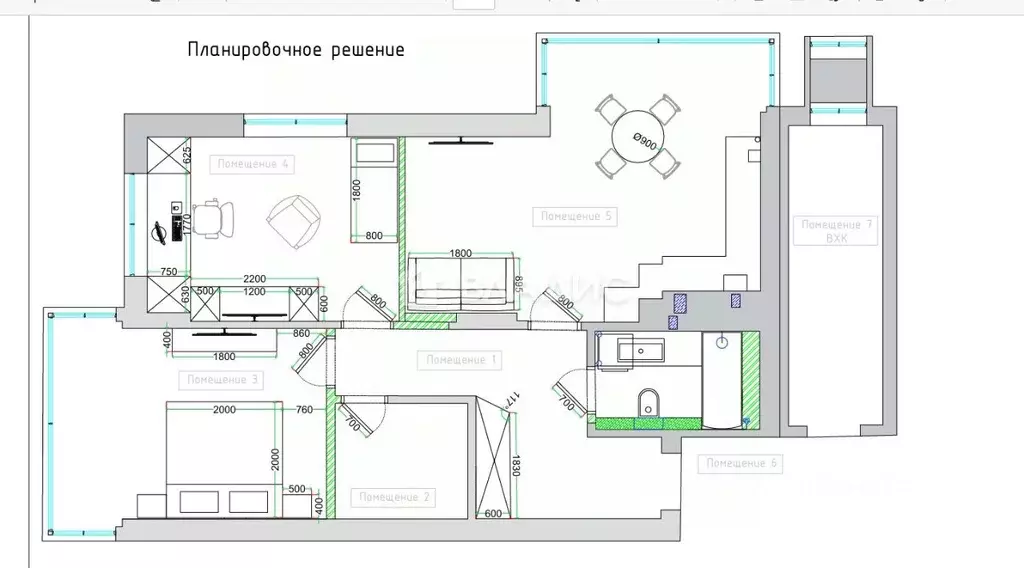 2-к кв. Калининградская область, Светлогорск Тихая ул., 6к2 (62.8 м) - Фото 1
