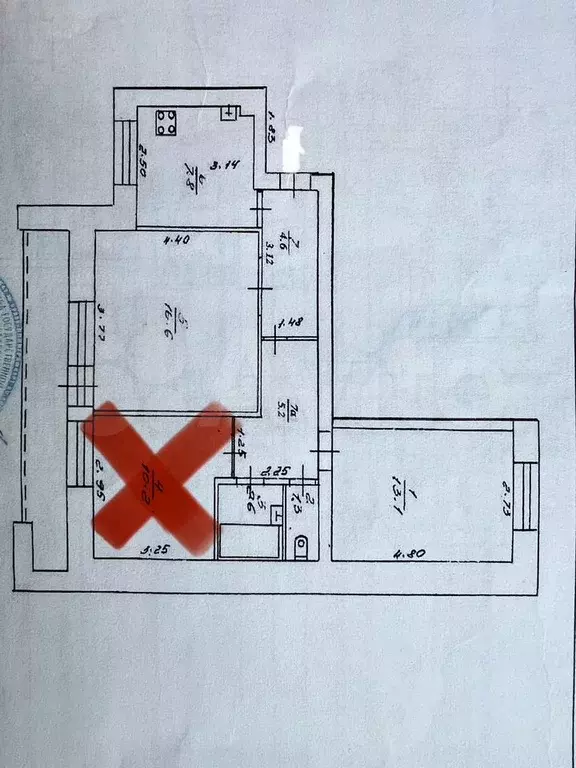 2-к. квартира, 51,2 м, 5/9 эт. - Фото 0