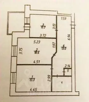 2-к кв. Калужская область, Калуга Литейный пер., 15 (62.0 м) - Фото 2