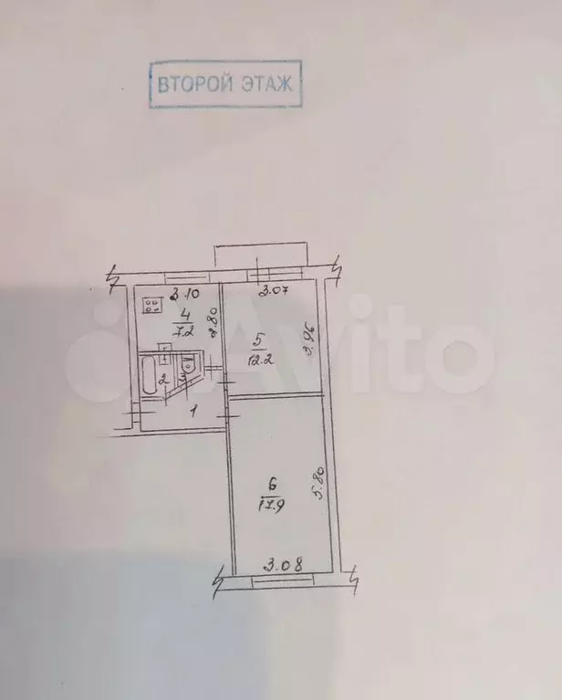 2-к. квартира, 44,7 м, 2/5 эт. - Фото 0