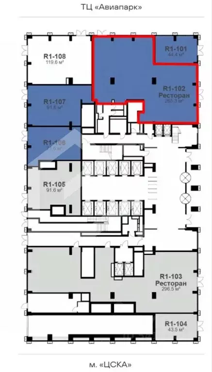 Торговая площадь в Москва Ходынский бул., 6с2 (269 м) - Фото 2