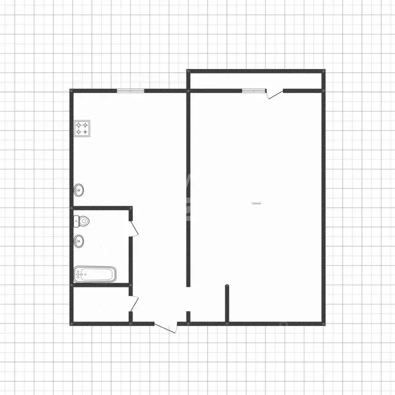 1-к кв. Липецкая область, Липецк ул. Катукова, 31 (35.9 м) - Фото 1