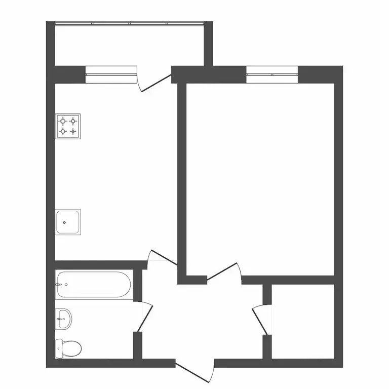 1-комнатная квартира: Тюмень, Газопромысловая улица, 9 (37.4 м) - Фото 1