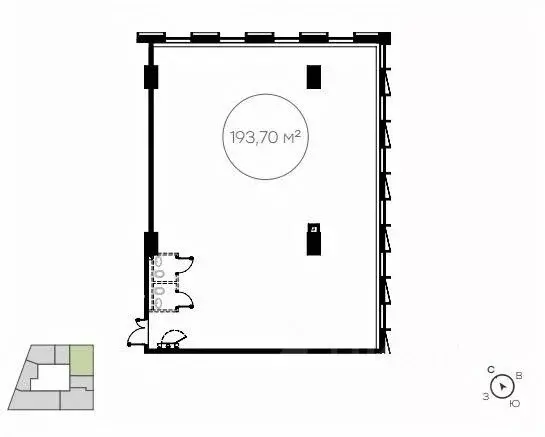 Офис в Москва ул. Обручева, Вл23 (157 м) - Фото 1