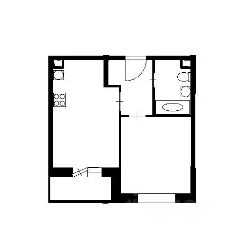 1-к кв. Московская область, Подольск Рязановское ш., 19 (38.0 м) - Фото 2