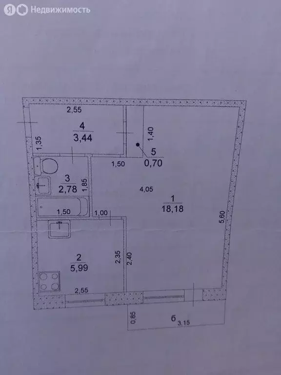 1-комнатная квартира: Ульяновск, улица Маяковского, 23 (32 м) - Фото 1