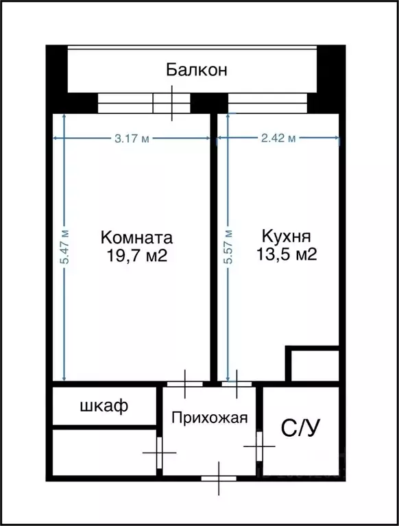 1-к кв. Московская область, Люберцы Инициативная ул., 69 (40.4 м) - Фото 2