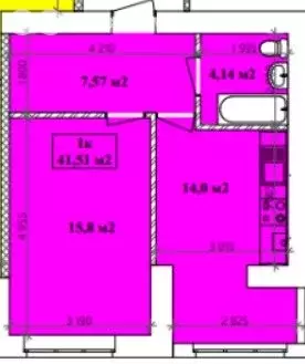 1-комнатная квартира: Таганрог, 7-й Новый переулок, 100-5 (41 м) - Фото 0