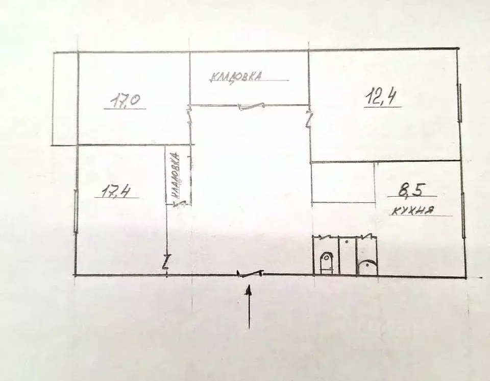 3-к кв. Ленинградская область, Гатчина просп. 25 Октября, 52 (73.7 м) - Фото 2