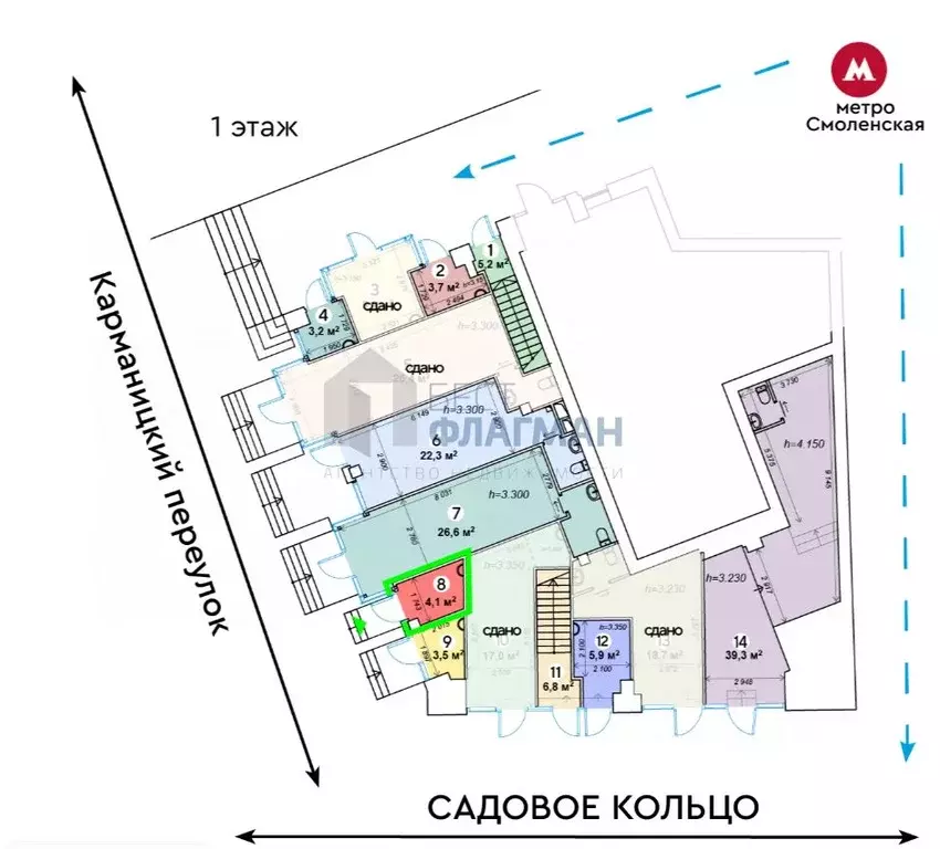 Помещение свободного назначения в Москва Карманицкий пер., 9 (4 м) - Фото 2