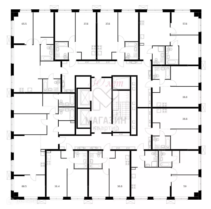 Продаётся 2-к квартира, 59 м - Фото 1