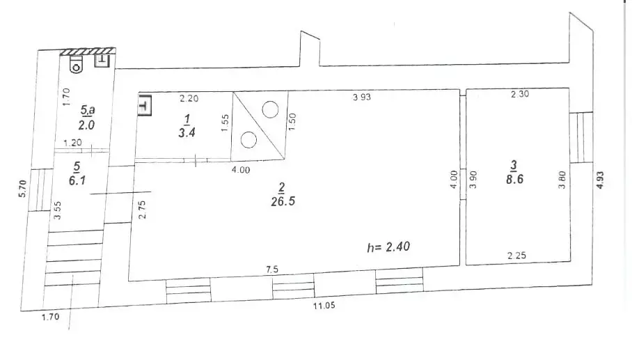 Офис (43 м) - Фото 1