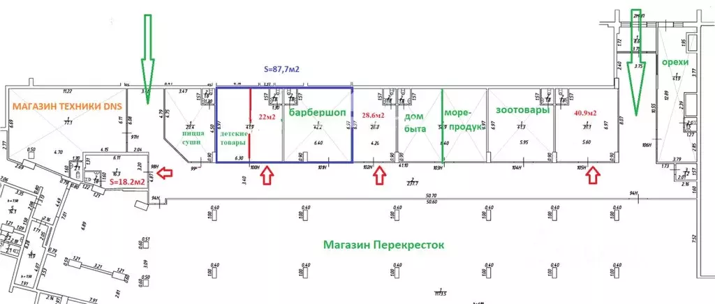 Торговая площадь в Санкт-Петербург пос. Парголово, ул. Брюлловская, 3 ... - Фото 1