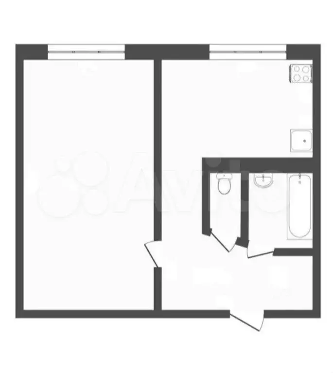 1-к. квартира, 31 м, 3/9 эт. - Фото 0