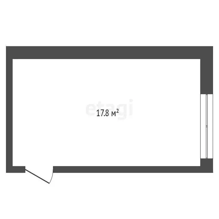 1к в -комнатной квартире (17.4 м) - Фото 1