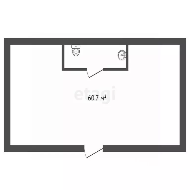 Помещение свободного назначения в Мордовия, Саранск ул. Васенко, 2 (61 ... - Фото 2