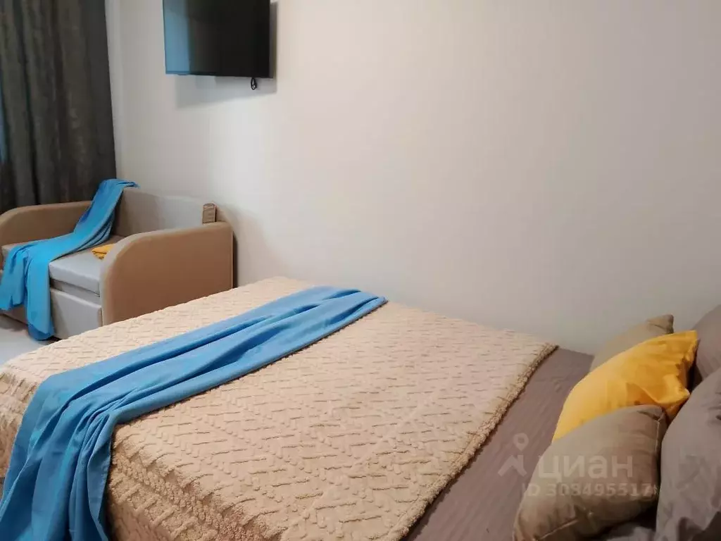 Студия Тюменская область, Тюмень ул. Мельникайте, 83 (34.0 м) - Фото 1