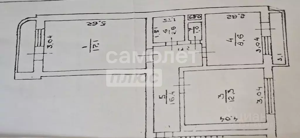 2-к кв. Дагестан, Каспийск просп. Акулиничева, 16 (54.0 м) - Фото 2