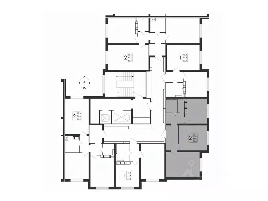 2-к кв. Воронежская область, Воронеж ул. Загоровского, 5/1 (52.5 м) - Фото 1