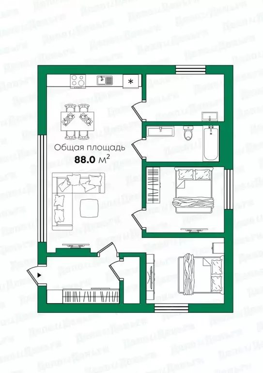 Дом в Кировская область, Слободской муниципальный район, Шиховское ... - Фото 1