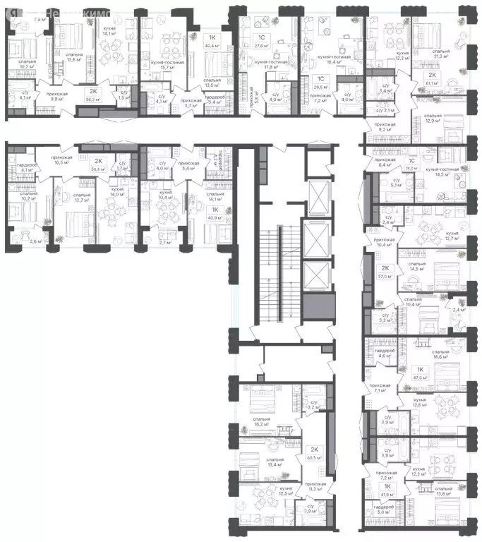 Офис (60.5 м) - Фото 1