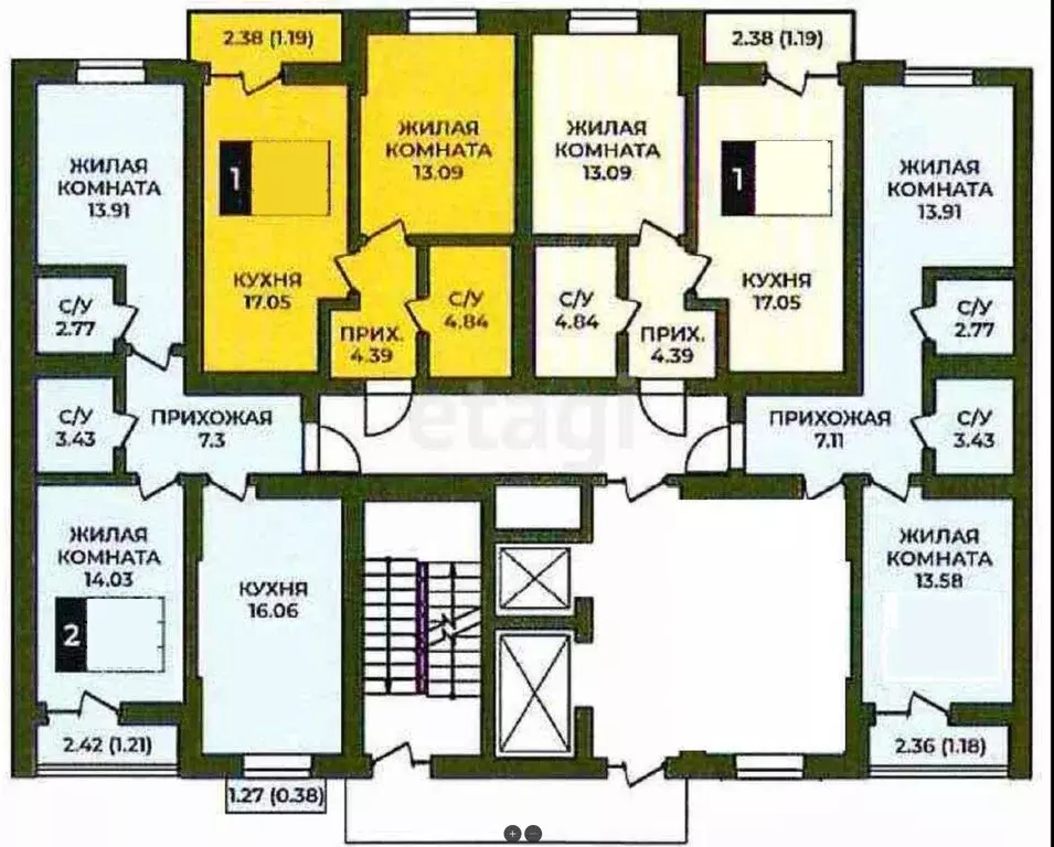 1-к кв. Оренбургская область, Оренбург Гранд Парк жилой комплекс ... - Фото 2