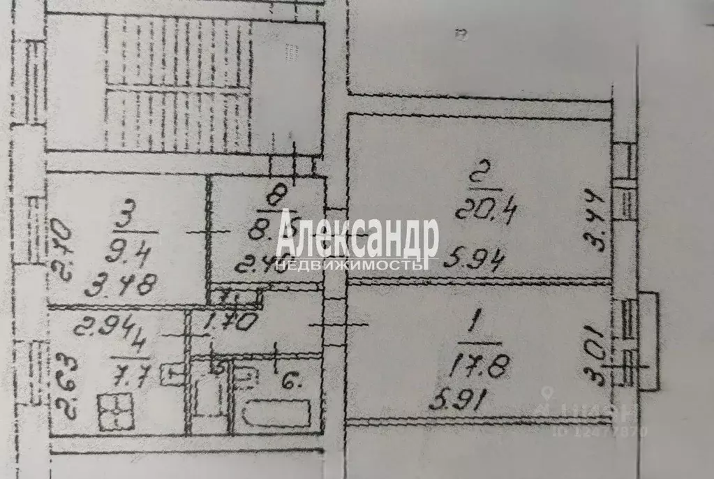 Комната Санкт-Петербург Сахарный пер., 2/35 (9.4 м) - Фото 1