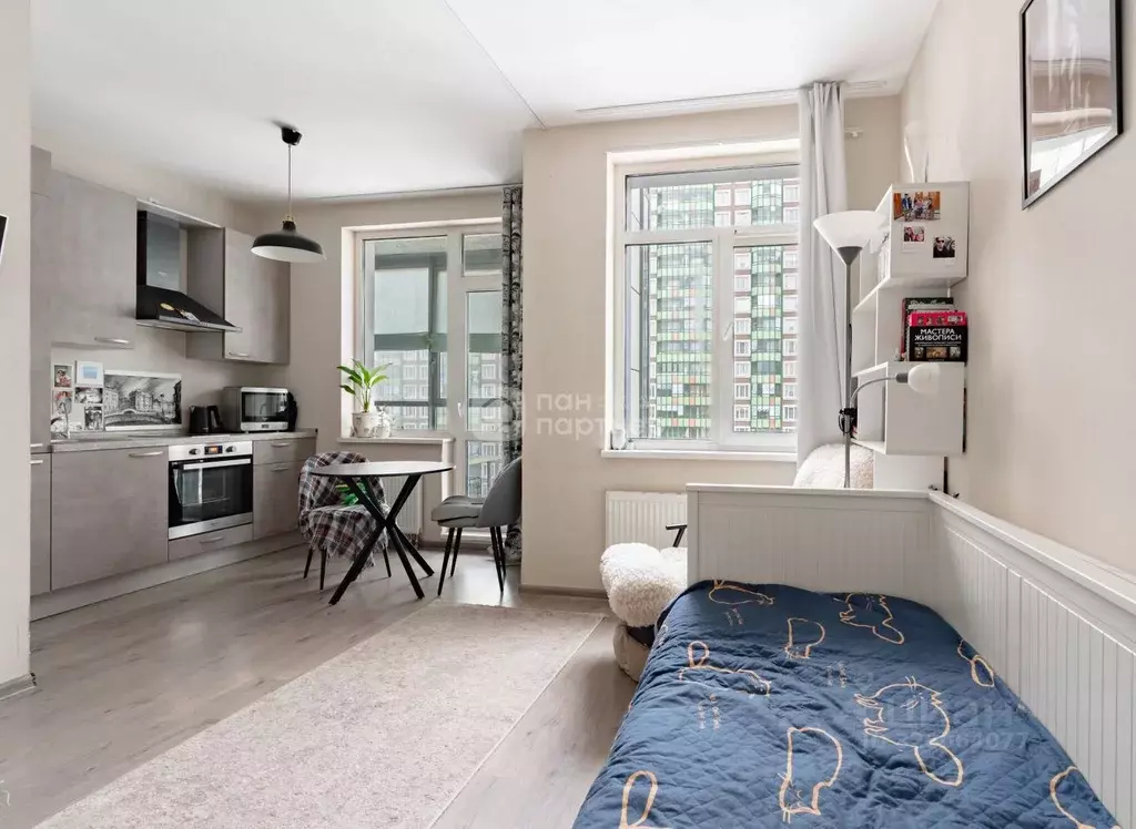 Студия Ленинградская область, Всеволожский район, пос. Бугры бул. ... - Фото 1