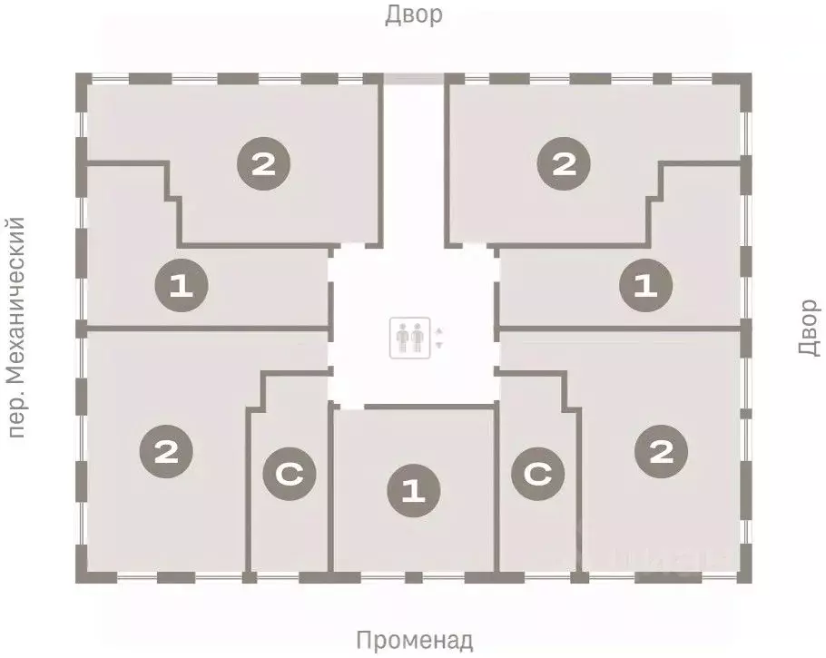 2-к кв. Свердловская область, Екатеринбург пер. Ритслянда, 15 (61.51 ... - Фото 1