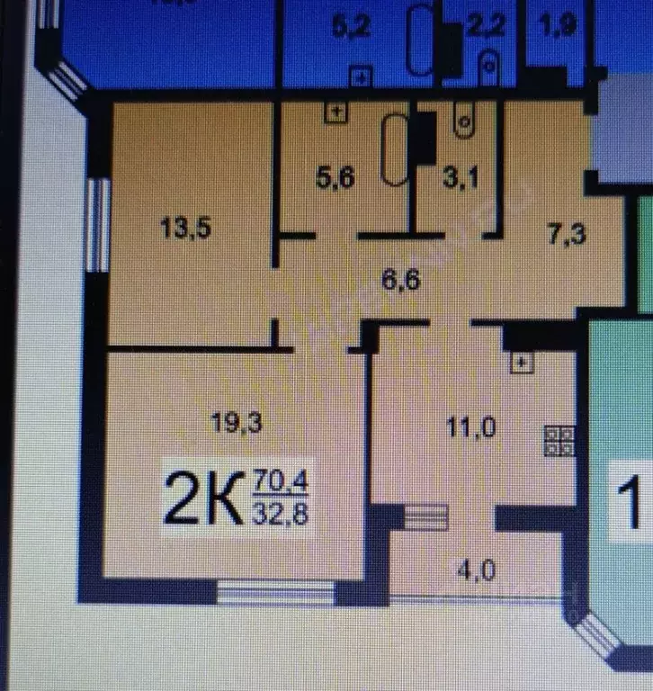 2-к кв. Нижегородская область, Нижний Новгород ул. Первоцветная, 8 ... - Фото 2